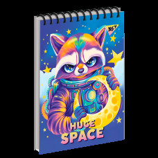 Тетрадь для записей YES А7/80 на спирали Space animals набор 6 шт. (151871)