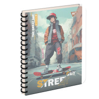 Тетрадь школьная А5 144 листа пл.обл. Street guy YES (681960)