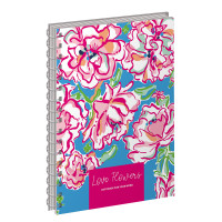 Зошит для записів А4/96 кл. од. спіраль пантон YES "FLOWERS" крафт білий код: 681593