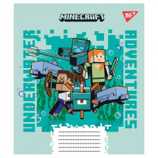 Тетрадь школьная А5/12 косая линия Yes Minecraft набор 25 шт (766561)