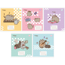 А5+ 12 аркушів Pusheen in music нотний зошит 1 Вересня (766260)