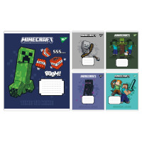 Зошит учнівський шкільний Minecraft Signs А5 12 аркушів клітинка YES (767556)