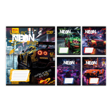 Зошит шкільний Yes Neon А5 18 аркушів лінія (768811)