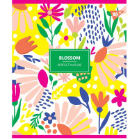 Тетрадь школьная А5/96 лин. YES "BLOSSOM" неон+софт-тач код: 764409
