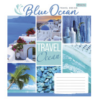 Зошит шкільний А5/48 клітинка 1В Travel design зошит для записів набір 10 шт. (765996)