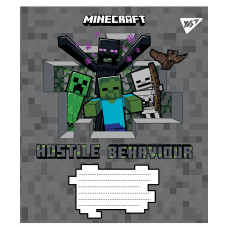 Тетрадь школьная А5/12 коса YES Minecraft (766199)