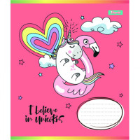Тетрадь школьная А5/12 косая линия I believe in unicorn набор 25 шт (766553)