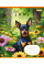 Тетрадь школьная 1B Floral dog А5 12 листов косая линия 1 Вересня (766929)