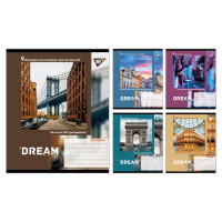 Зошит учнівський загальний Dream City А5 96 аркушів клітинка YES (767707)