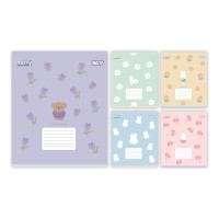 Зошит шкільний Yes Miffy Flowers А5 12 аркушів коса лінія (768710)