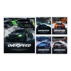 Зошит учнівський Yes Overspeed А5 18 аркушів клітинка (768588)