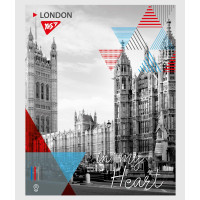Зошит шкільна А5 96 клітка YES City Of Your Heart набір 5 шт. (765304)