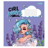 Тетрадь школьная А5/12 клітинка 1 Вересня Girl power набор 25 шт (766513)