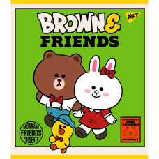 Зошит Line Friends 12 аркушів лінія YES (766806)
