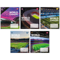 Зошит шкільний World stadium А5 24 аркушів клітинка YES (767025)