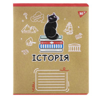 Зошит предметний ІСТОРІЯ Black cat 48 аркушів клітинка YES (767473)