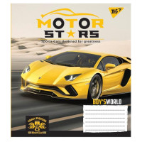 Тетрадь школьная А5 48 клетка YES Motor Stars набор 10 шт. (765401)