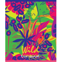 Зошит шкільна А5 96 клітка YES Wild Animals Neon набір 5 шт. (764398)