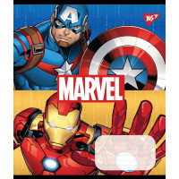 Зошит А5 12 Лін. YES Avengers. Double Power набір 25 шт (765358)