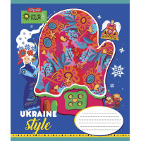 Тетрадь школьная А5/12 клітинка 1В Ukraine style (765751)