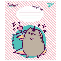 Зошит шкільний А5/12 коса лінія YES Pusheen набір 25 шт (766311)