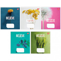 Тетрадь школьная А5/18 клетка Yes Believe in yourself набор 25 шт (766966)