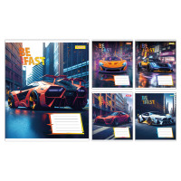 Зошит учнівський шкільний Be Fast А5 18 аркушів клітинка 1 Вересня (768007)