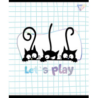 Зошит шкільна А5 18 клітка YES Playful Kitties набір 10 шт. (765189)