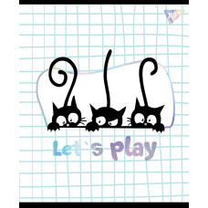 Тетрадь школьная А5 18 клетка YES Playful Kitties набор 10 шт. (765189)