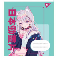 Тетрадь школьная А5/12 косая линия Anime cartoons набор 25 шт (766556)