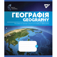 Тетрадь школьная для записей YES А5/48 кл. ГЕОГРАФИЯ (Science laboratories) выб.гибрид.лак (765729)