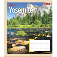 Зошит шкільний А5/48 клітинка 1В National parks зошит для записів набір 10 шт. (765993)