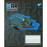 Зошит шкільний А5/12 коса лінія YES War machine набір 25 шт. (766314)