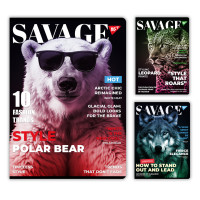 Зошит для записів Savage 96 А4 аркушів клітинка YES (682009)