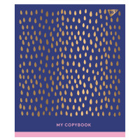 Тетрадь школьная А4/96 кл. YES "MY COPYBOOK" мат. ВДЛ+фольга золото код: 891470