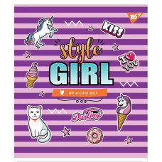 Тетрадь школьная А5 24 линия YES Style Girl набор 10 шт. (764329)