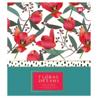 Зошит шкільна А5 48 лінія YES Floral Dreams набір 5 шт. (765290)