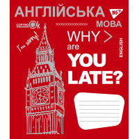 Тетрадь школьная для записей YES А5/48 лин. АНГЛИЙСКИЙ ЯЗЫК (Fun school subjects) выб.гибрид.лак (765715)