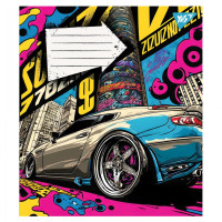 Зошит шкільний А5/12 коса лінія Yes Colour car набір 25 шт (766558)