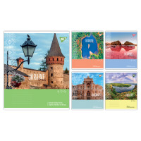Зошит учнівський загальний Ukraine travel А5 96 аркушів клітинка YES (768002)