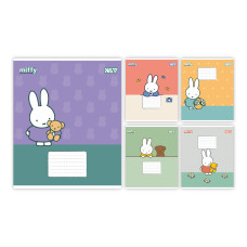 Зошит шкільний Yes My Miffy А5 12 аркушів коса лінія (768653)