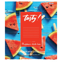 Тетрадь школьная А5 60 Лин. 1В Tasty набор 10 шт (763960)
