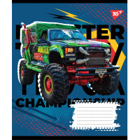 Зошит шкільний А5/12 клітинка 1В Monster truck championship набір 25 шт. (765758)