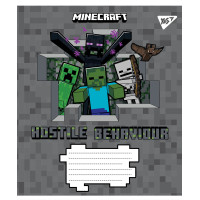 Тетрадь школьная А5/12 клітинка YES Minecraft (766193)