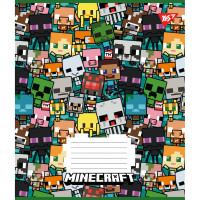 Тетрадь школьная А5/12 линия Yes Minecraft набор 25 шт (766950)