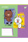 Зошит учнівський шкільний Line Friends Funnyl А5 24 аркушів клітинка YES (767643)