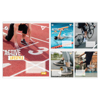 Зошит учнівський загальний Active lifestyle А5 60 аркушів клітинка YES (767713)