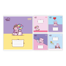 Зошит шкільний Yes Pembe the Cat А5 12 аркушів клітинка (769042)