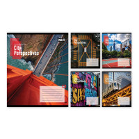 Зошит шкільний Yes City perspectives А5 48 аркушів клітинка (769077)