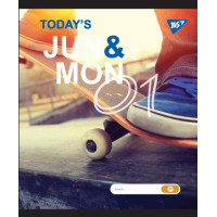 Тетрадь школьная А5/24 кл. YES "JUN&MON" иридиум+софт.тач набор 10 шт. код: 764300